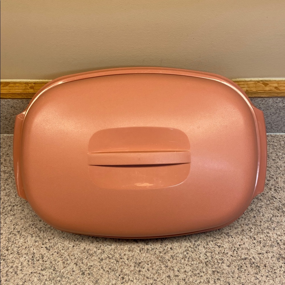 Vintage Tupperware 6 Cup Steamer 3 piece Set for Microwave Dusty Rose 1273 - 6
